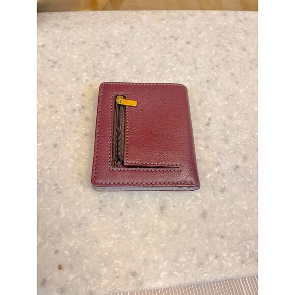 Fossil Plum Leather Mini Wallet - Picture 3 of 3